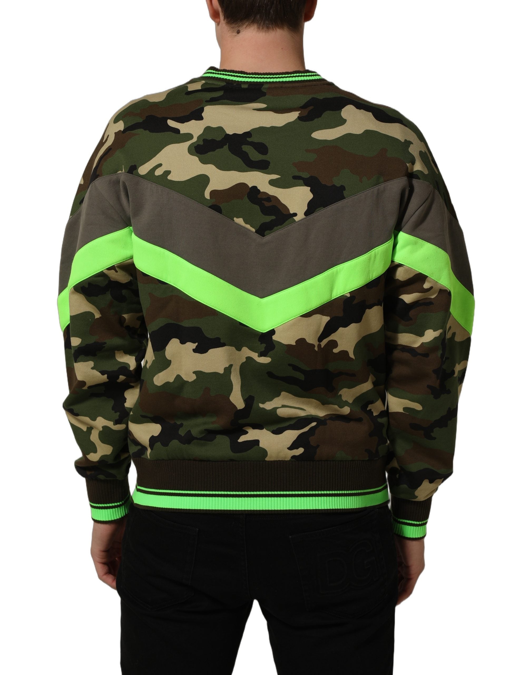 Dolce & Gabbana Mehrfarbiger Camouflage-Pullover für Herren-6