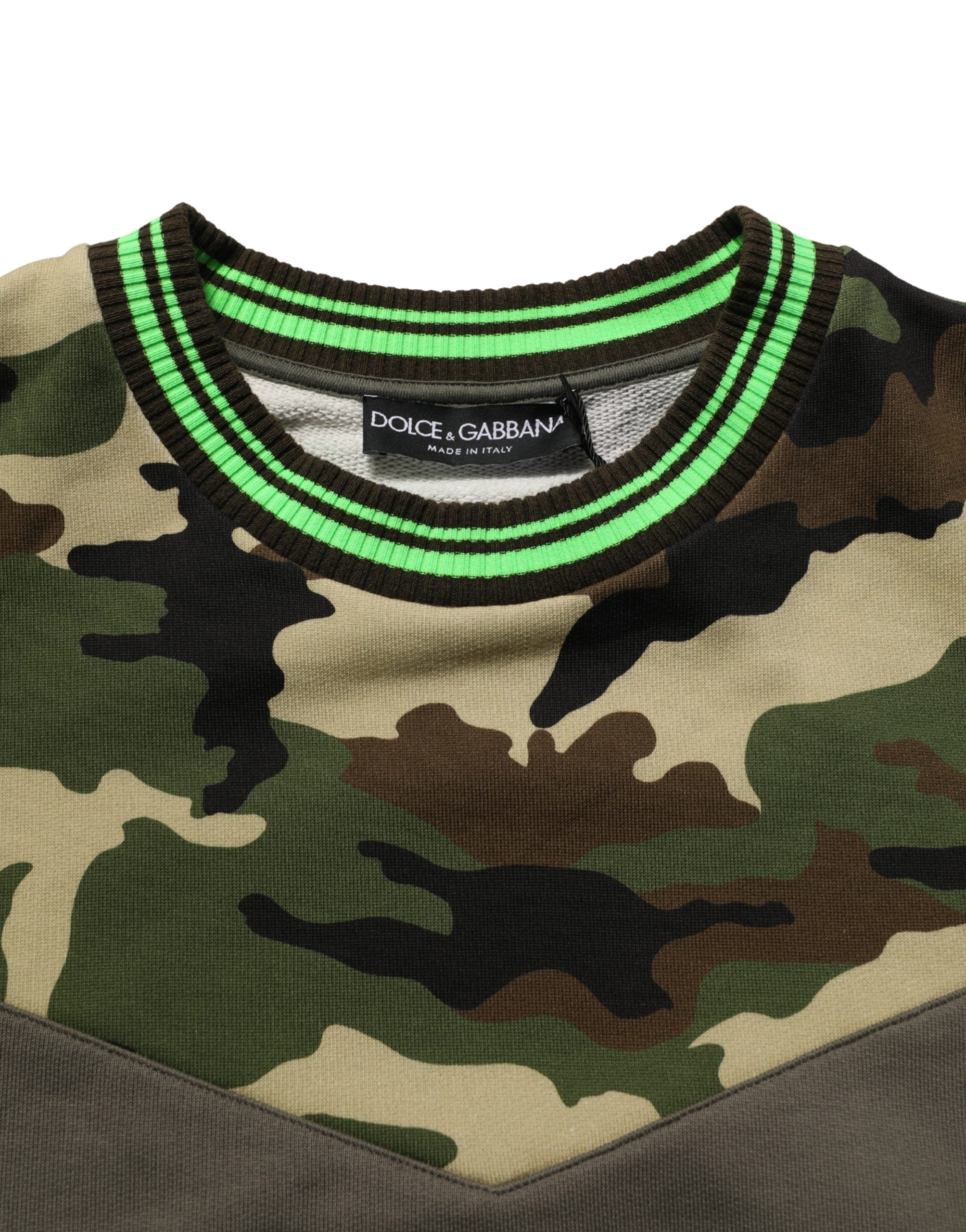Dolce & Gabbana Mehrfarbiger Camouflage-Pullover für Herren-7