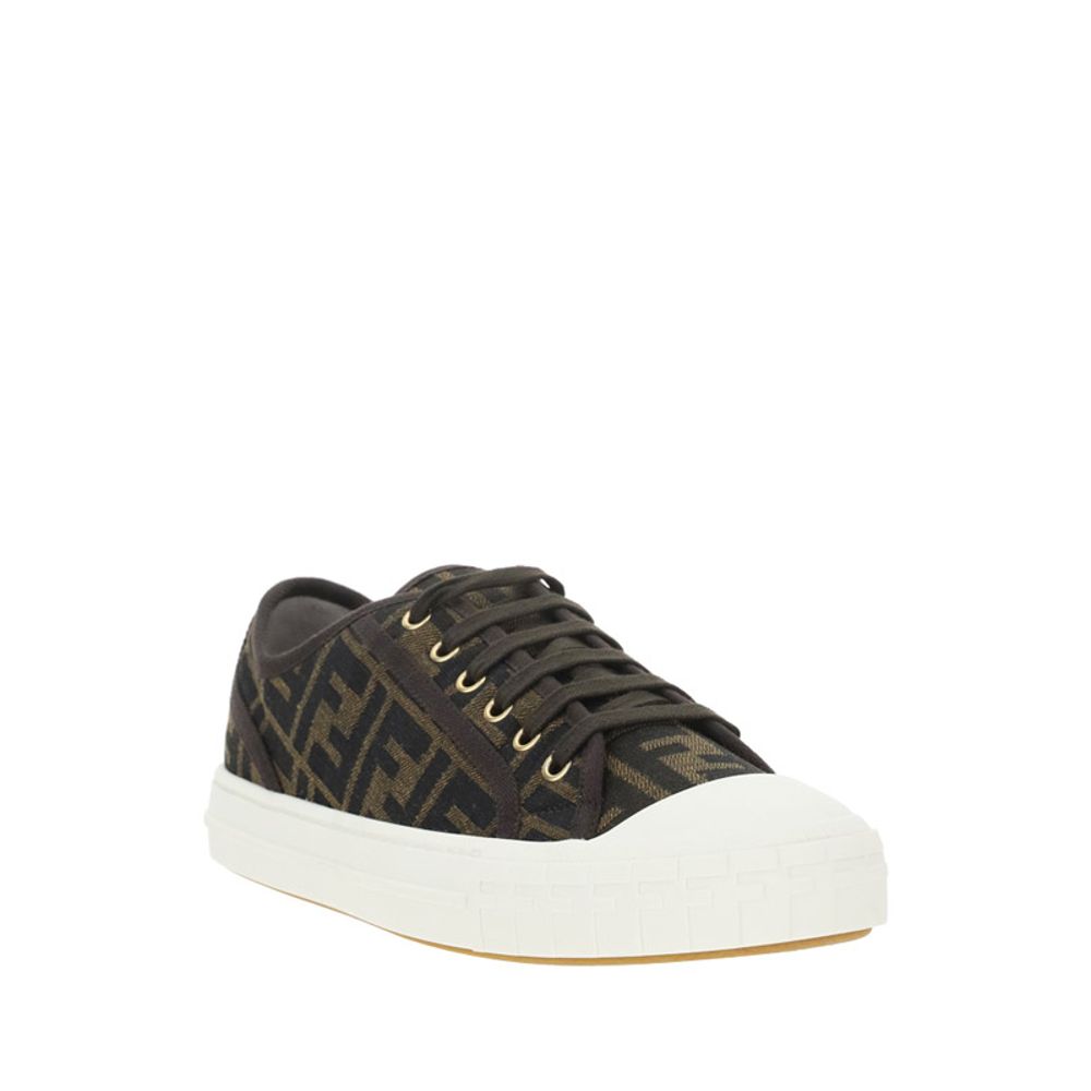 Fendi Braune Polyamid Low-Top-Sneaker-2