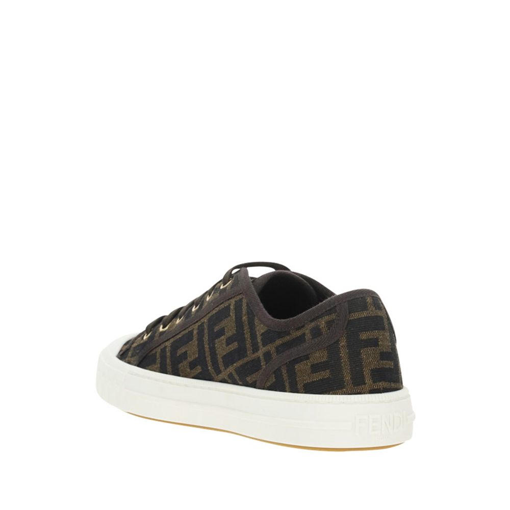 Fendi Braune Polyamid Low-Top-Sneaker-3