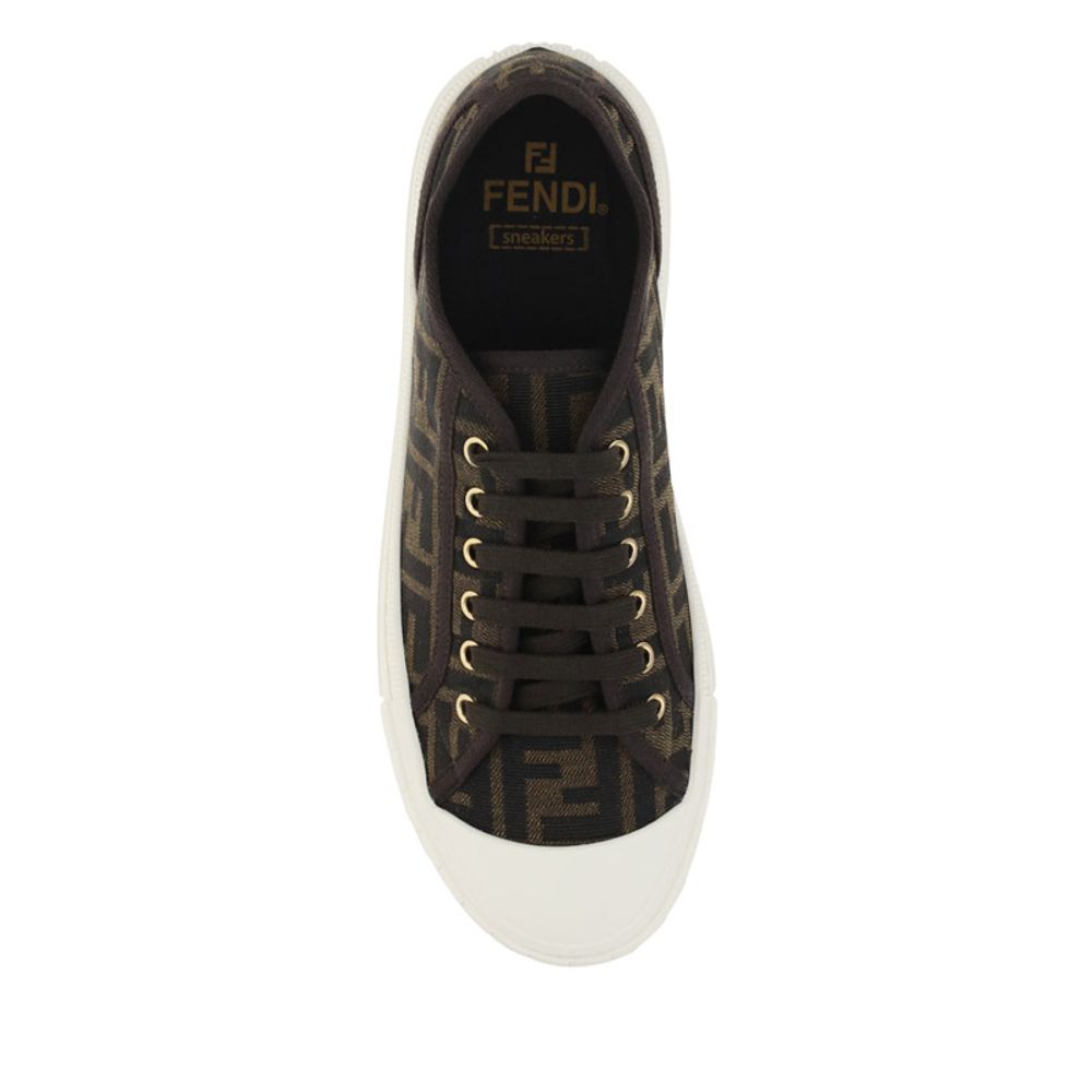 Fendi Braune Polyamid Low-Top-Sneaker-4