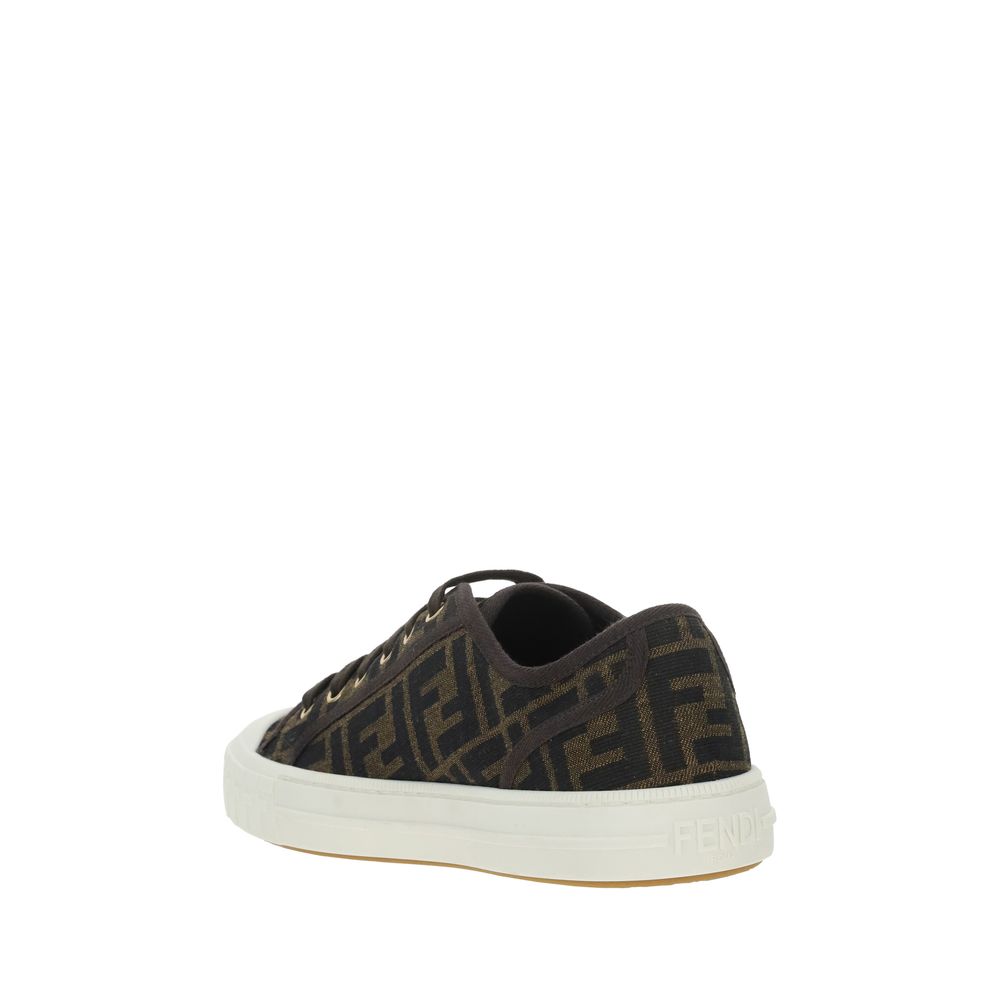 Fendi Braune Polyamid Low-Top-Sneaker-7