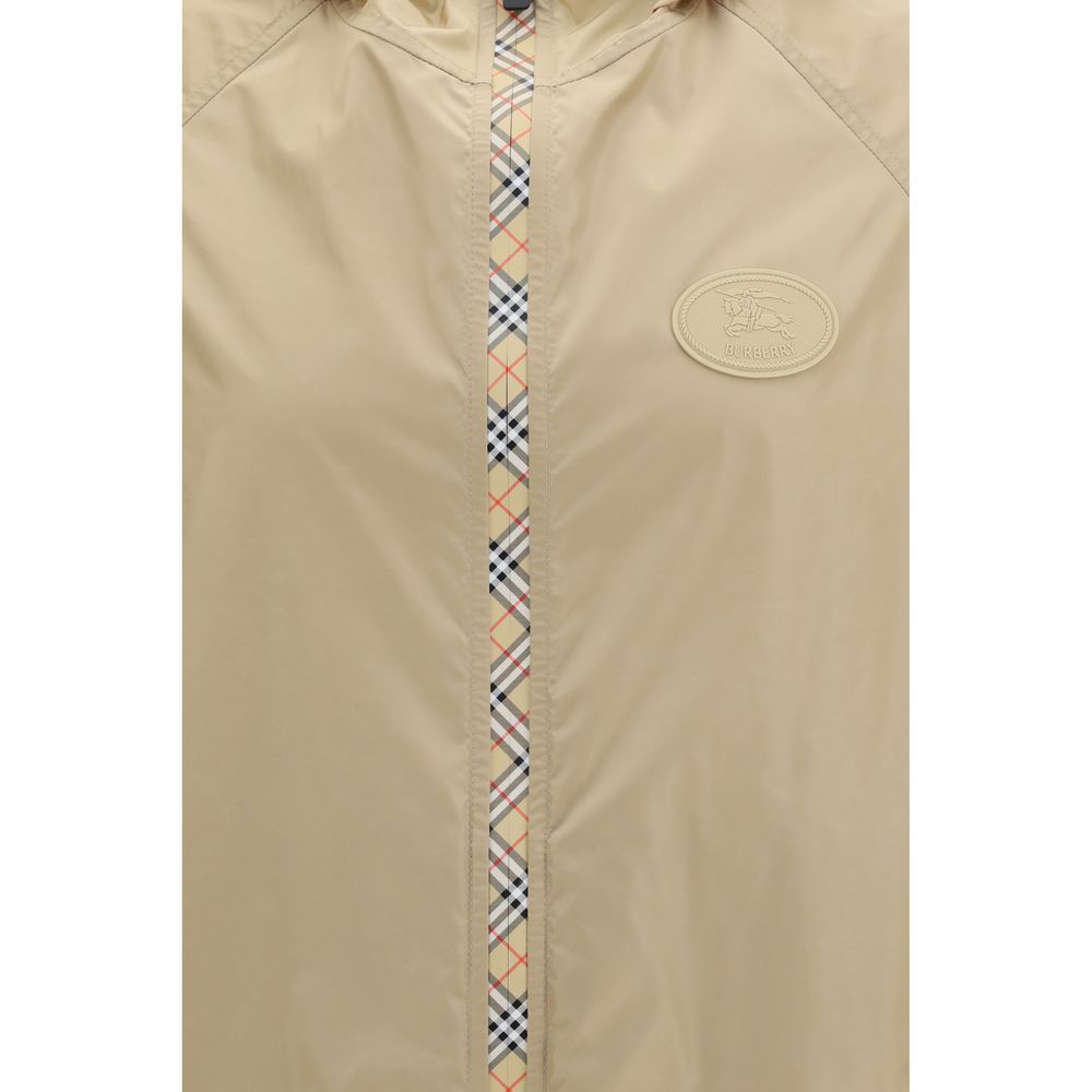 Burberry Beige Nylon Shell Jacke-3