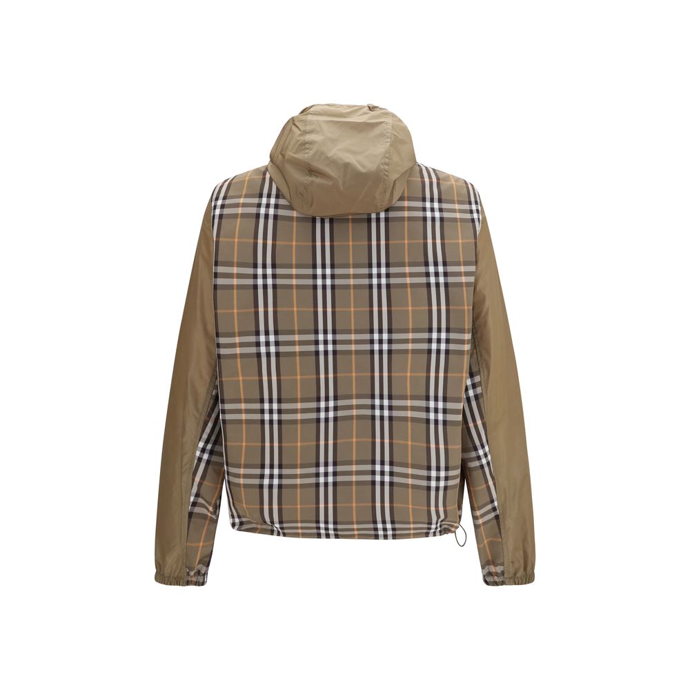Burberry Braune Nylon-Shell-Jacke-2