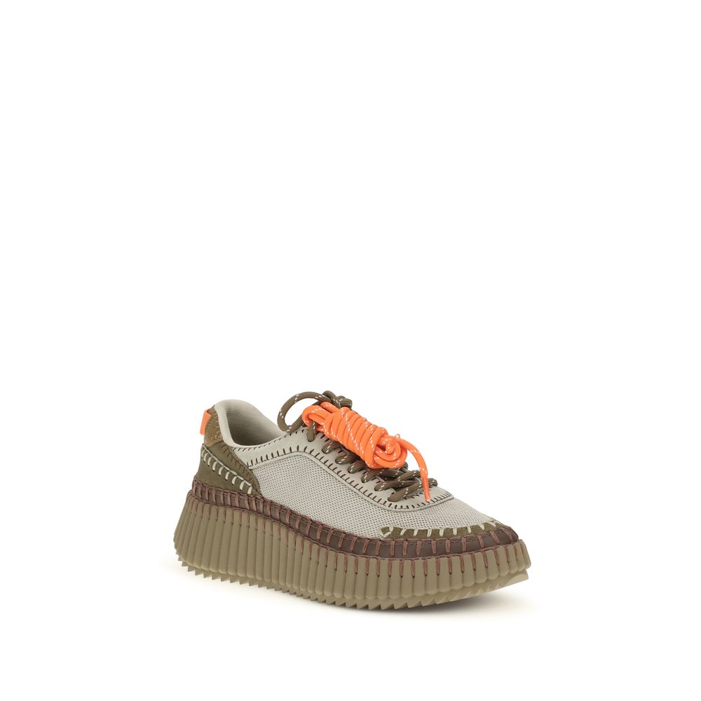 Chloé Zweifarbige Sneaker aus Polyurethan-2