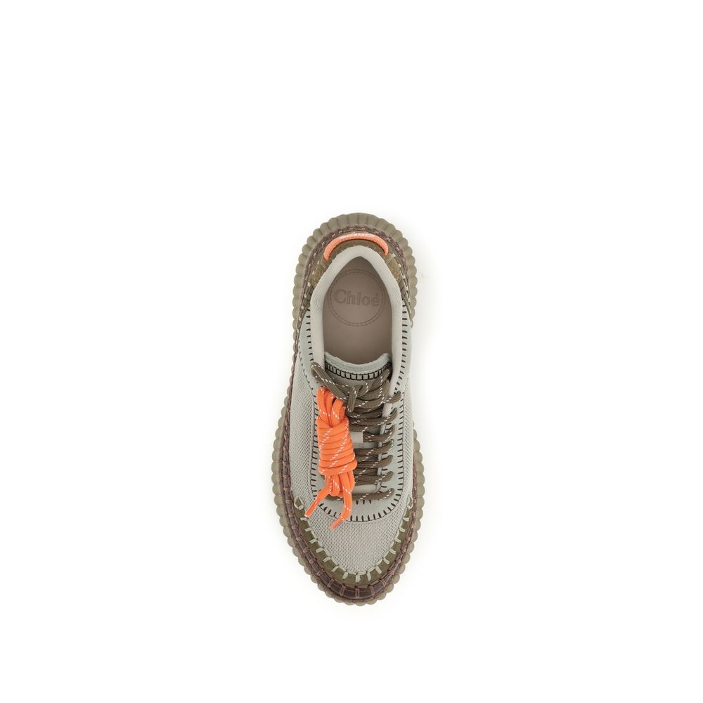 Chloé Zweifarbige Sneaker aus Polyurethan-4