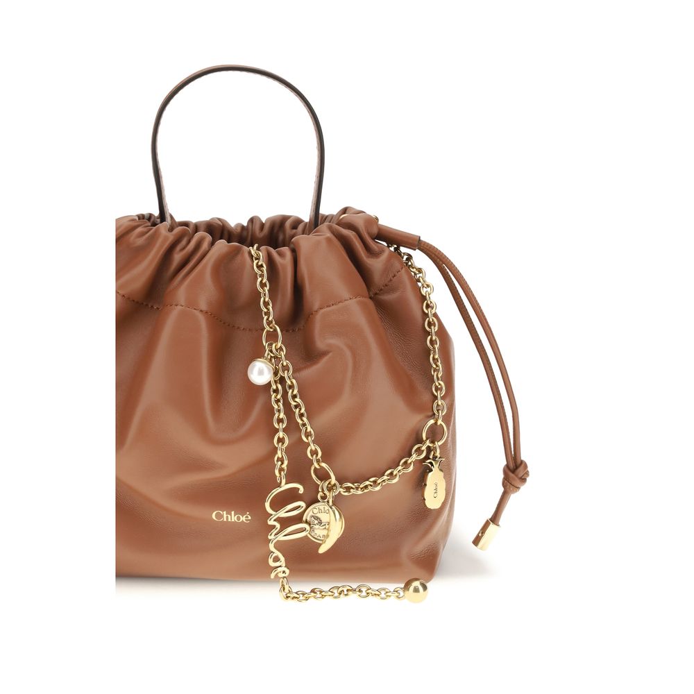 Chloé Braune Lammleder Schultertasche Ovis Aries Aries-4