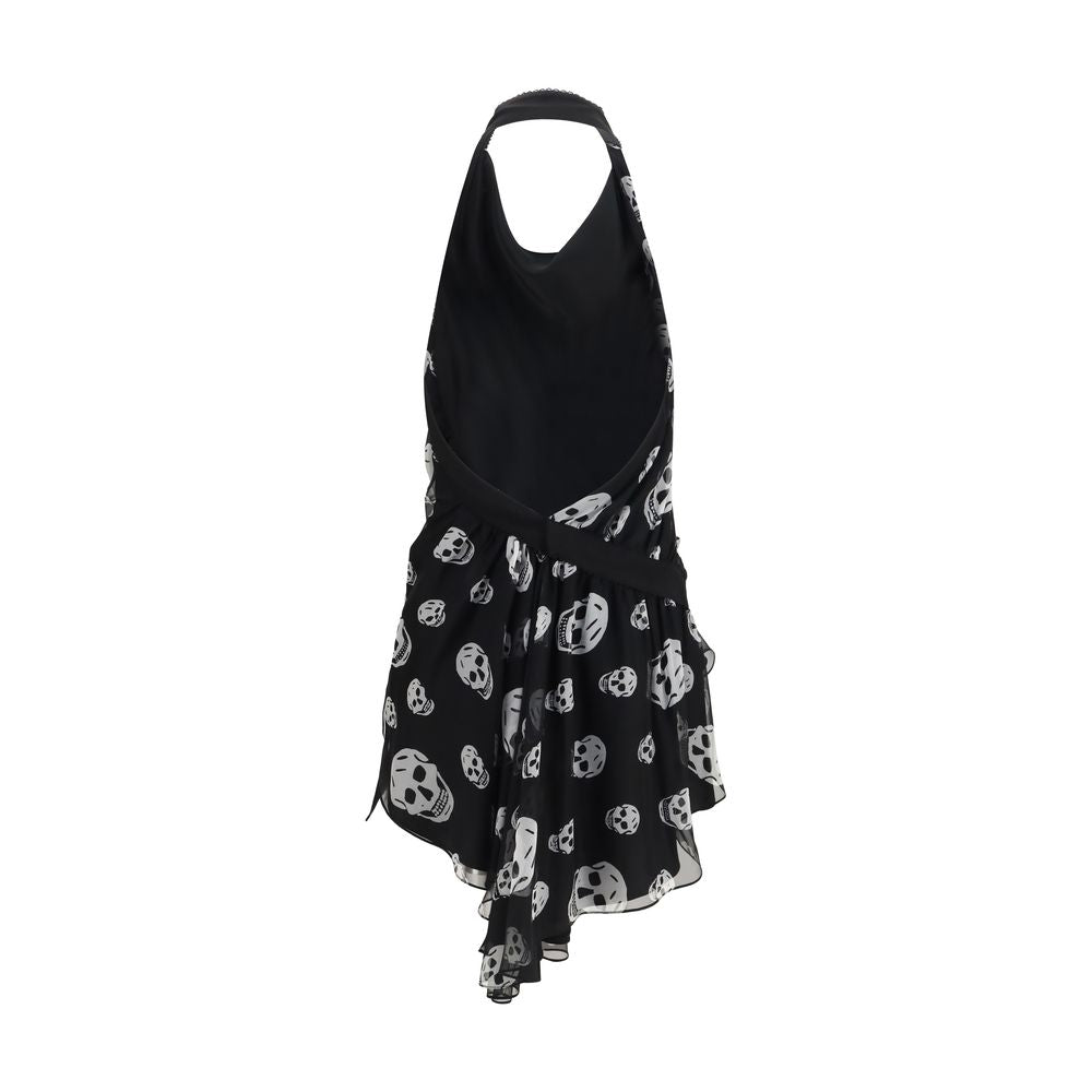 Alexander McQueen Schwarzer Seidenschal-2
