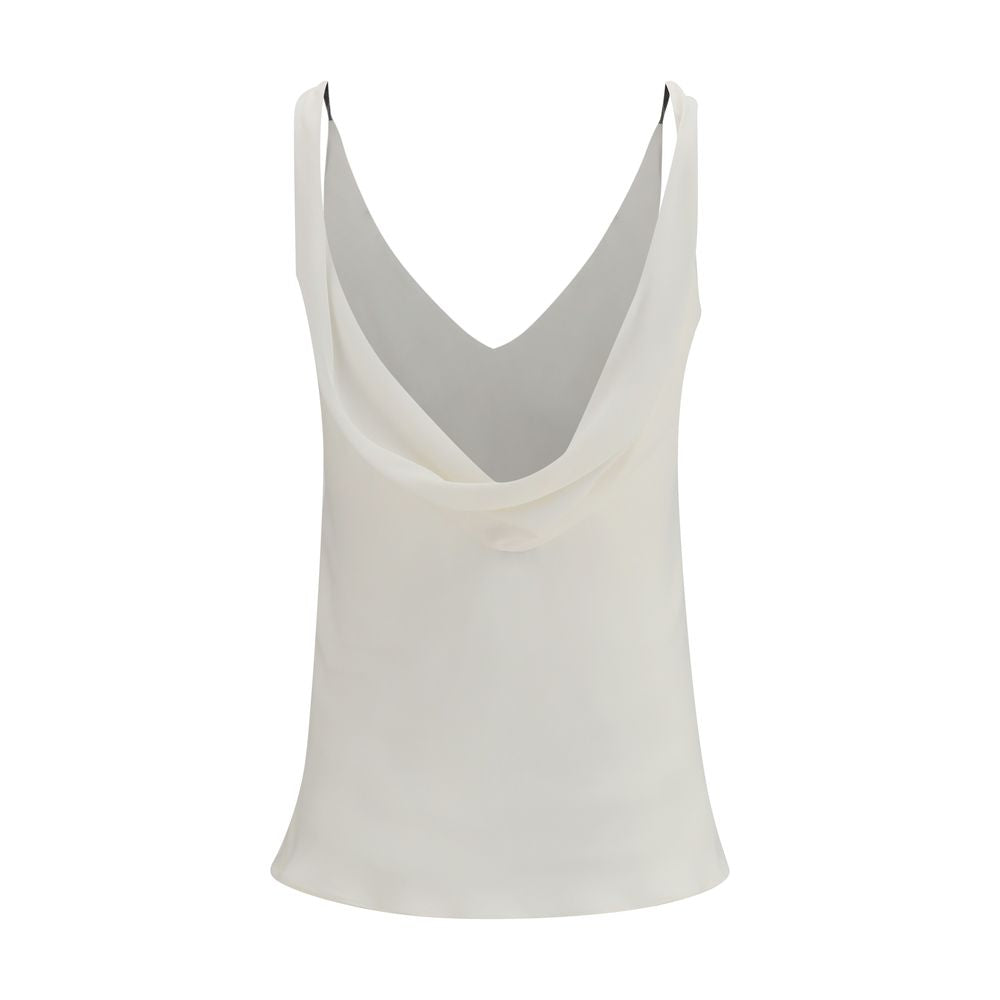 Brunello Cucinelli Beige Seidenbluse-2