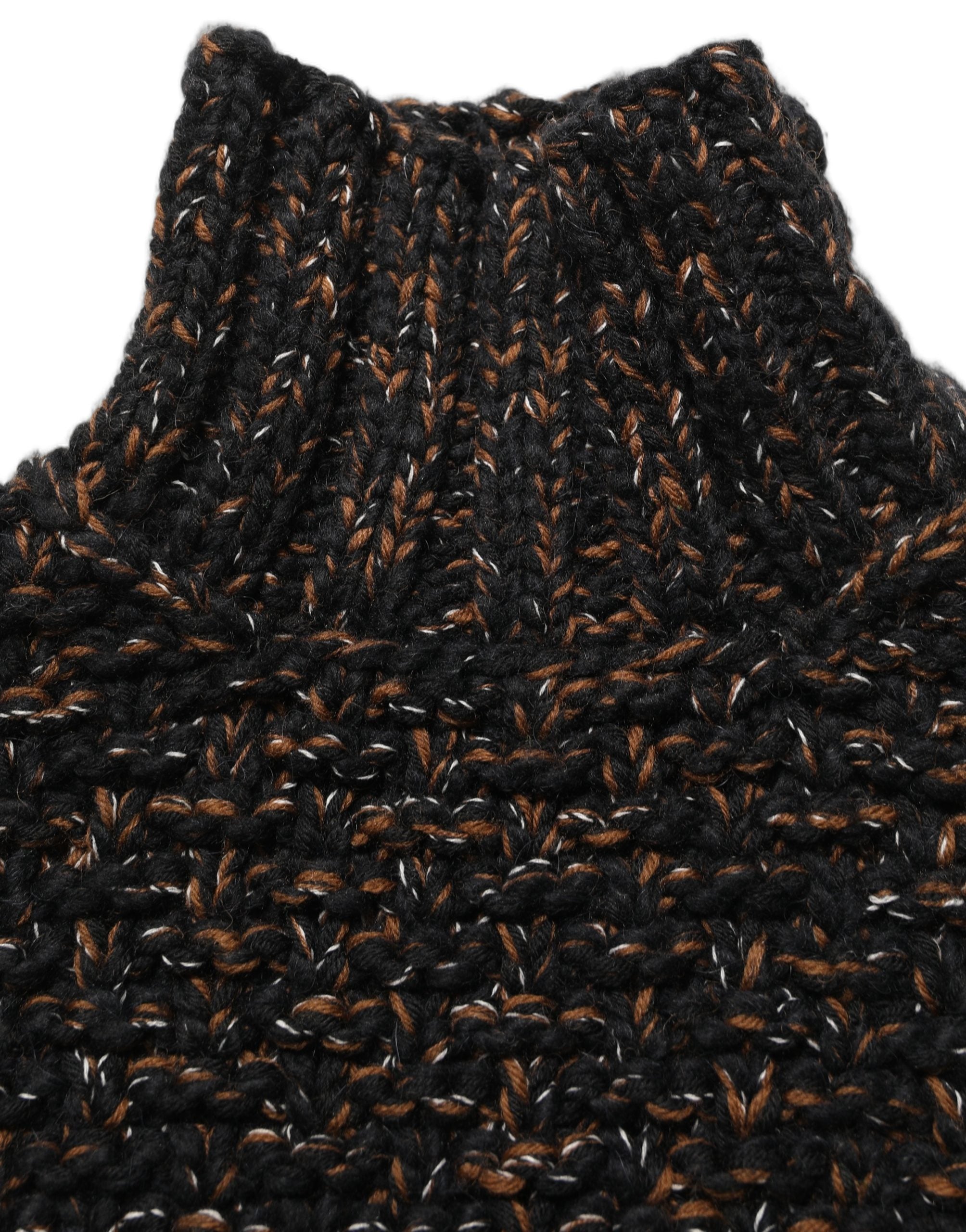 Dolce & Gabbana Brauner Wollstrick-Rollkragenpullover-6