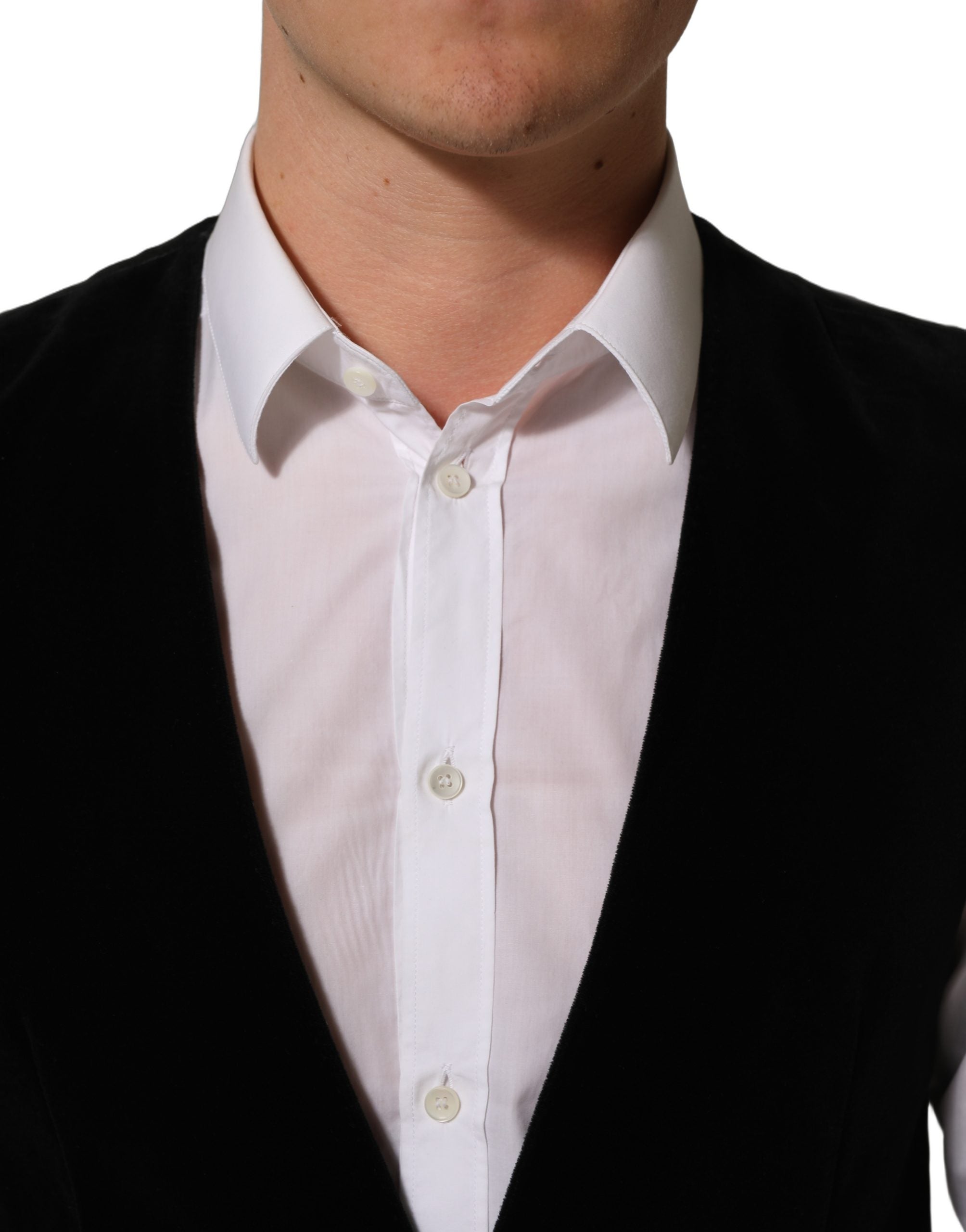 Dolce & Gabbana Schwarze Wollmischung Weste für formelle Kleidung-2