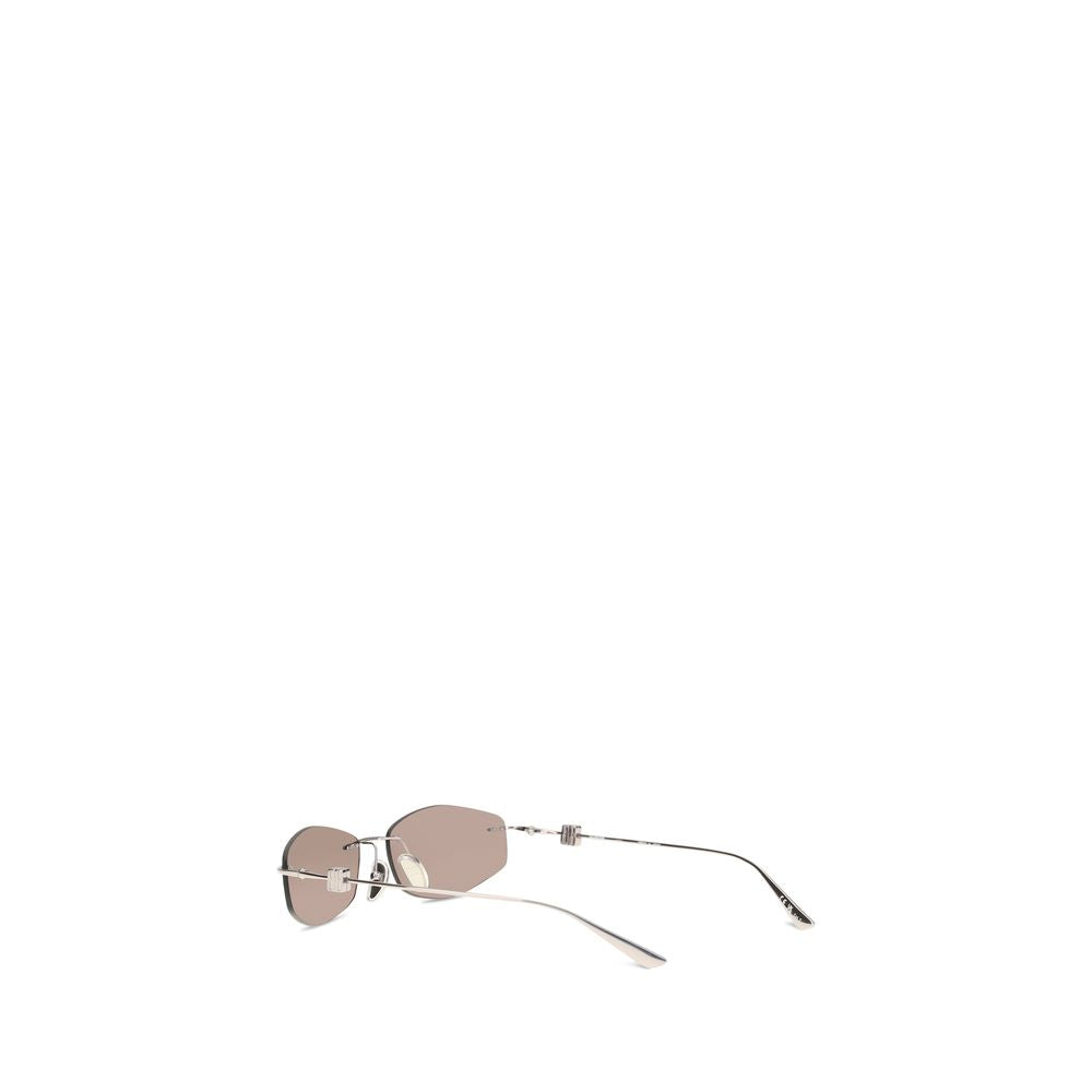 Balenciaga Sonnenbrille aus silbernem Metall-3