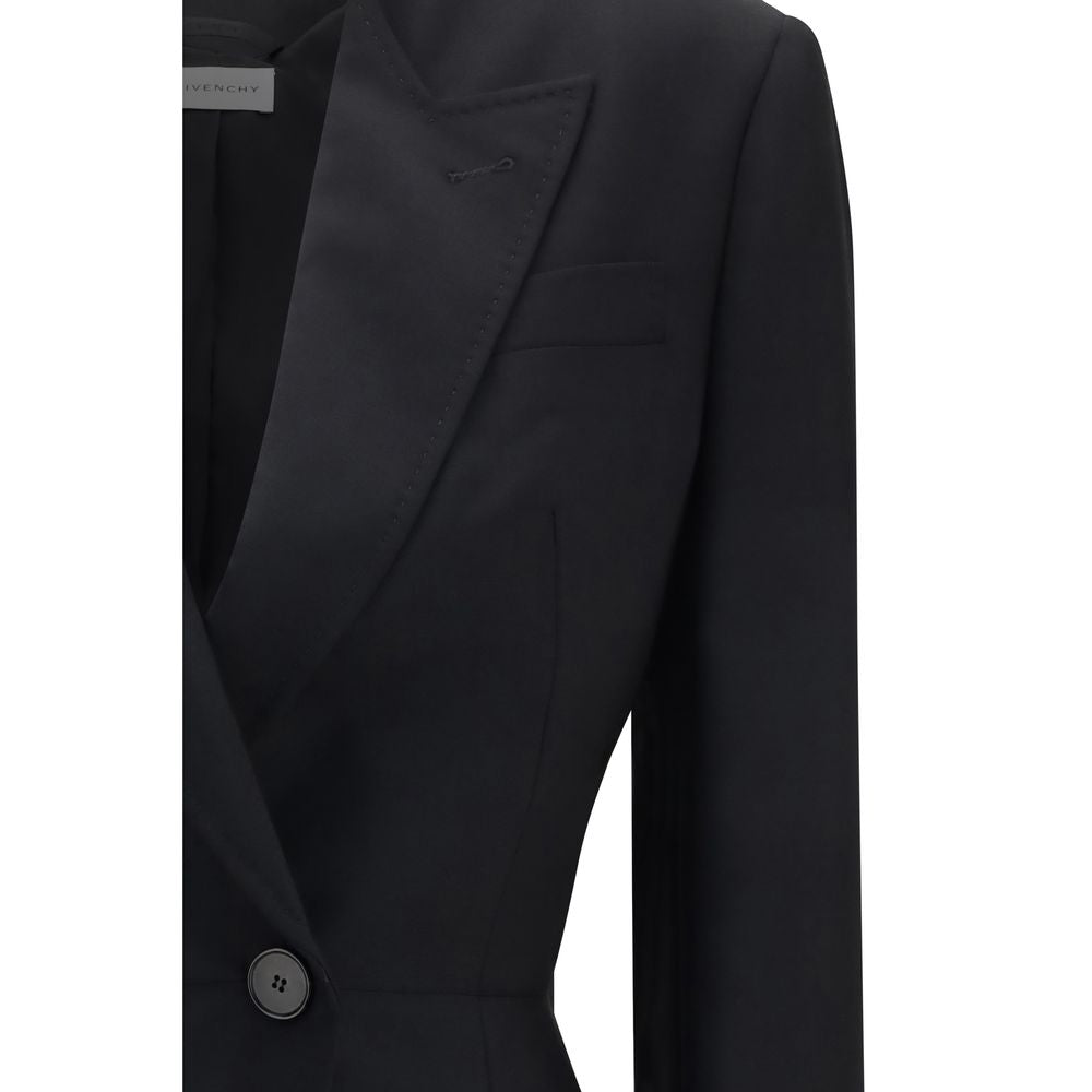 Givenchy Schwarzer Oves Aries Wollblazer-3