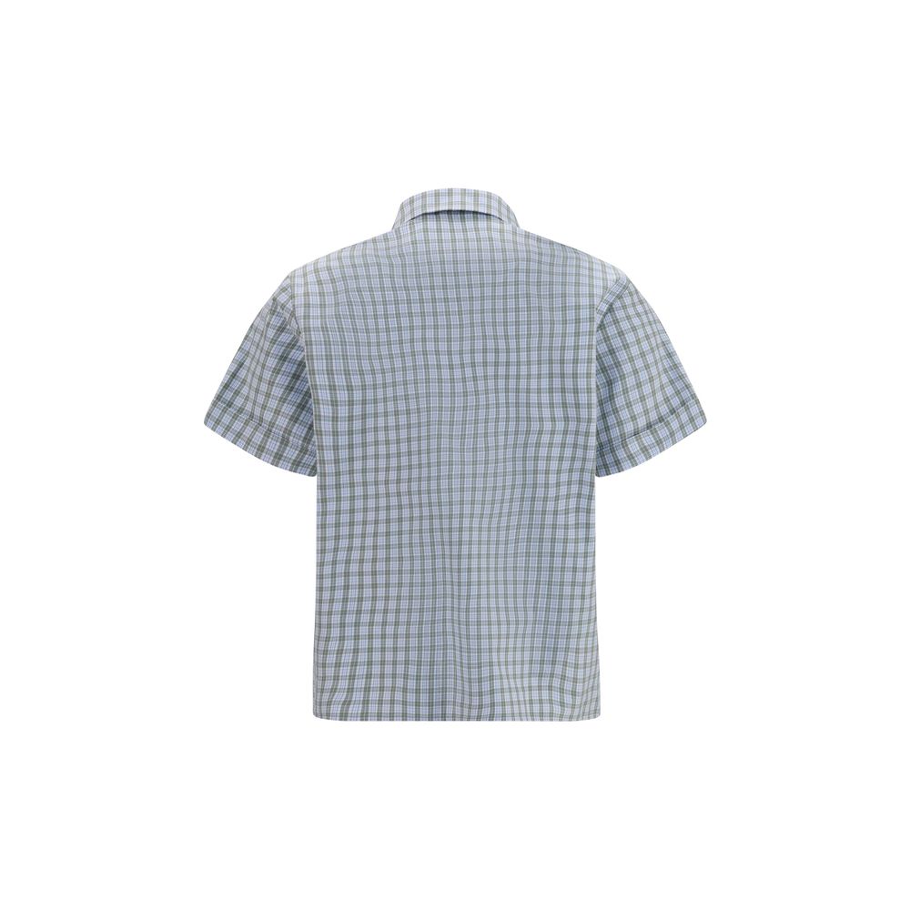 Miu Miu Blaues Baumwollhemd mit Muster-2