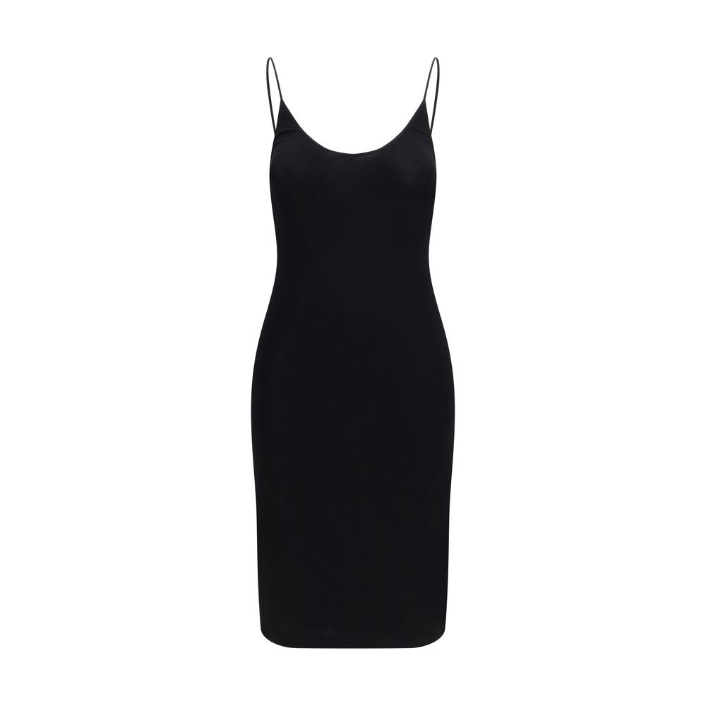 Saint Laurent Schwarzes Viskose-Freizeitkleid-1