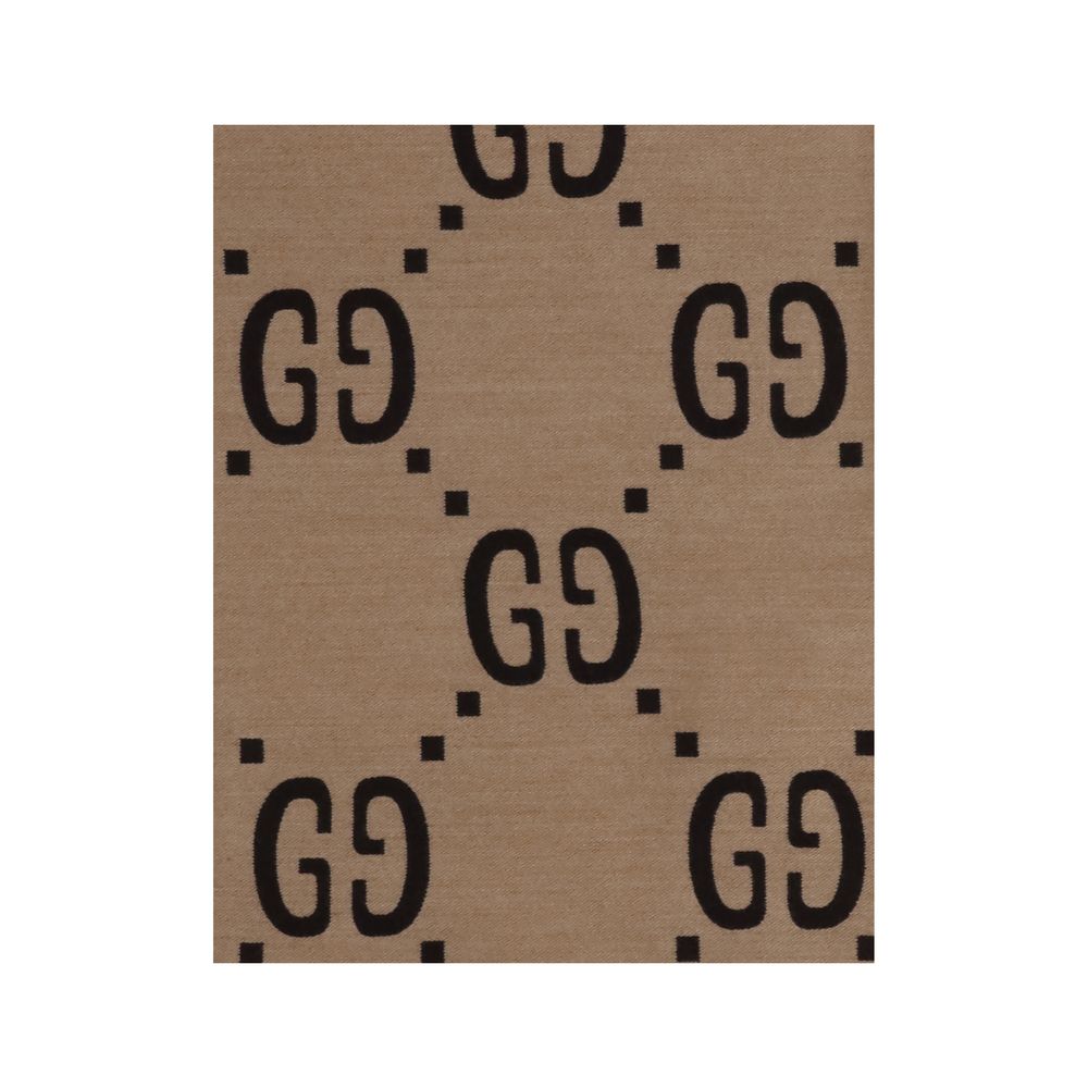 Gucci Brauner Seidenschal-3
