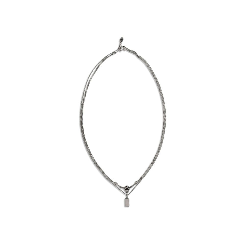 Alexander McQueen Halskette aus Silbermessing-2