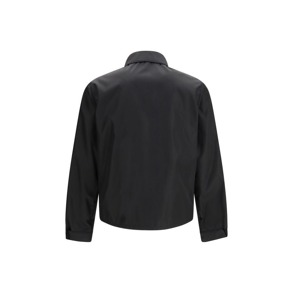 Prada Schwarze Jacke aus recyceltem Polyamid in voller Länge-2