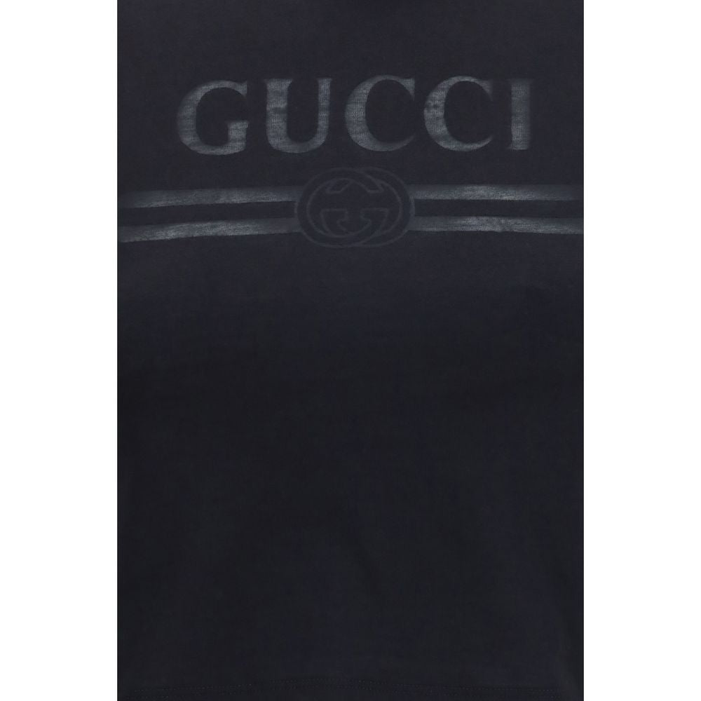 Gucci Schwarzes Baumwoll-T-Shirt-3