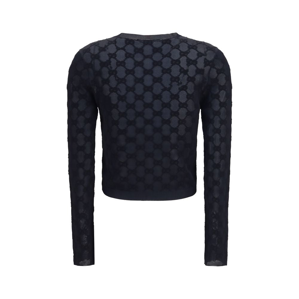 Gucci Schwarzer Cardigan aus Viskose-2