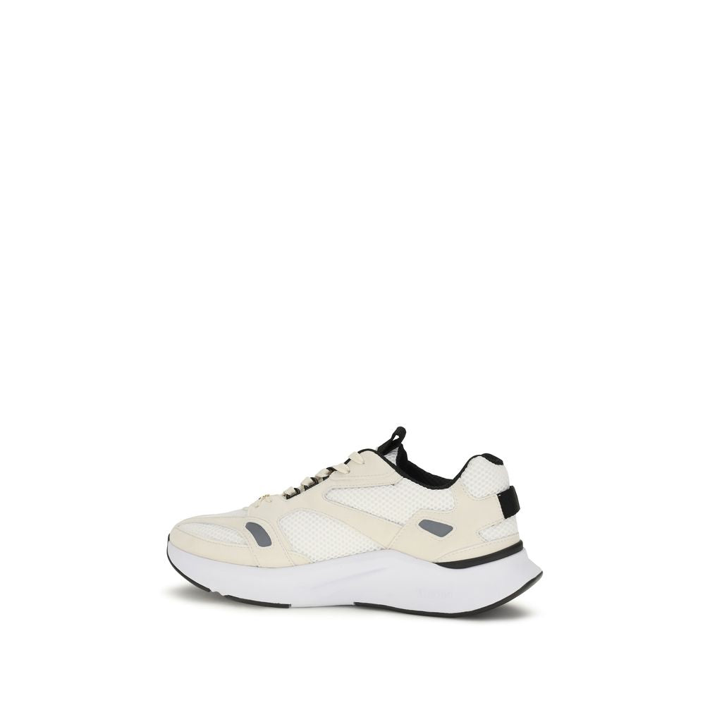 Valentino Garavani Weiße Stoff-Sneaker mit niedrigem Schaft-3