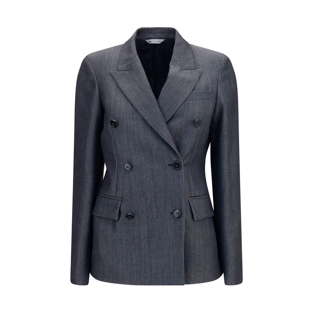 Balenciaga Grauer Woll-Oves Aries Blazer-1