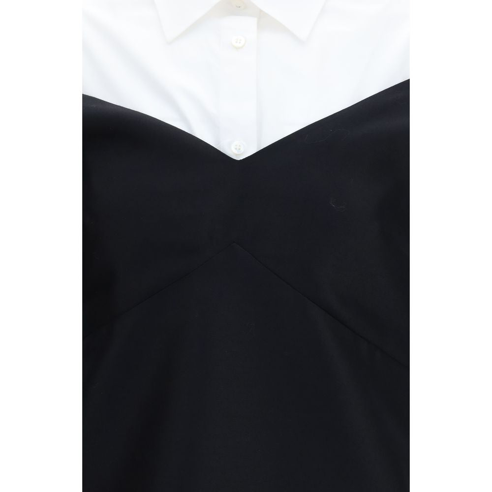 Balenciaga Schwarzes Oves Aries Wollkleid-3
