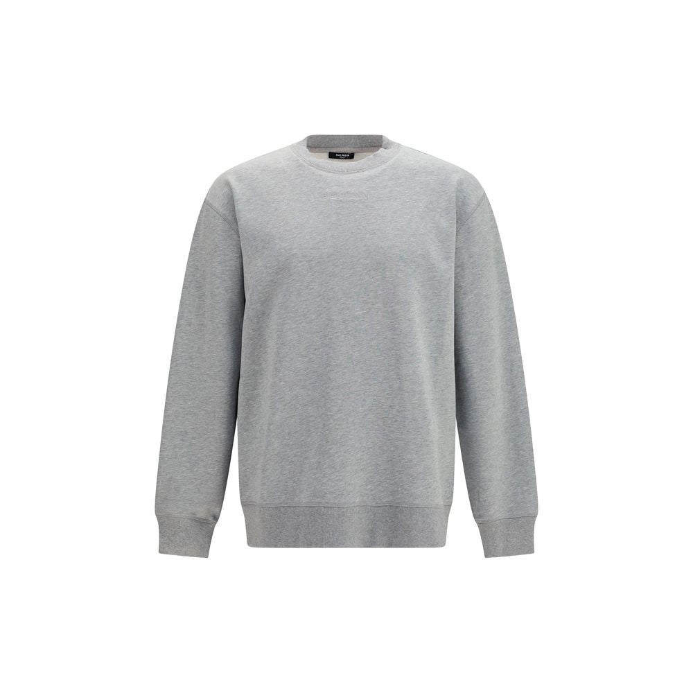 Balmain Grauer Baumwollpullover-1