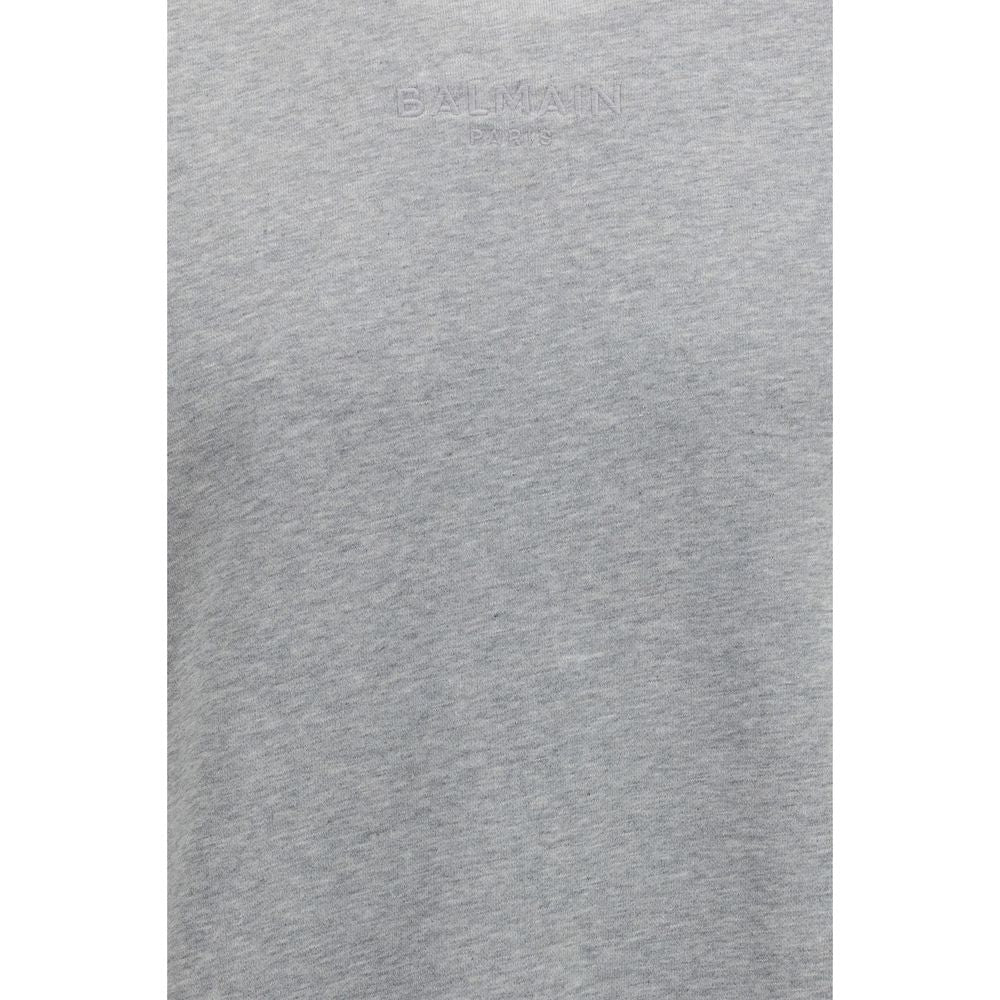 Balmain Grauer Baumwollpullover-3