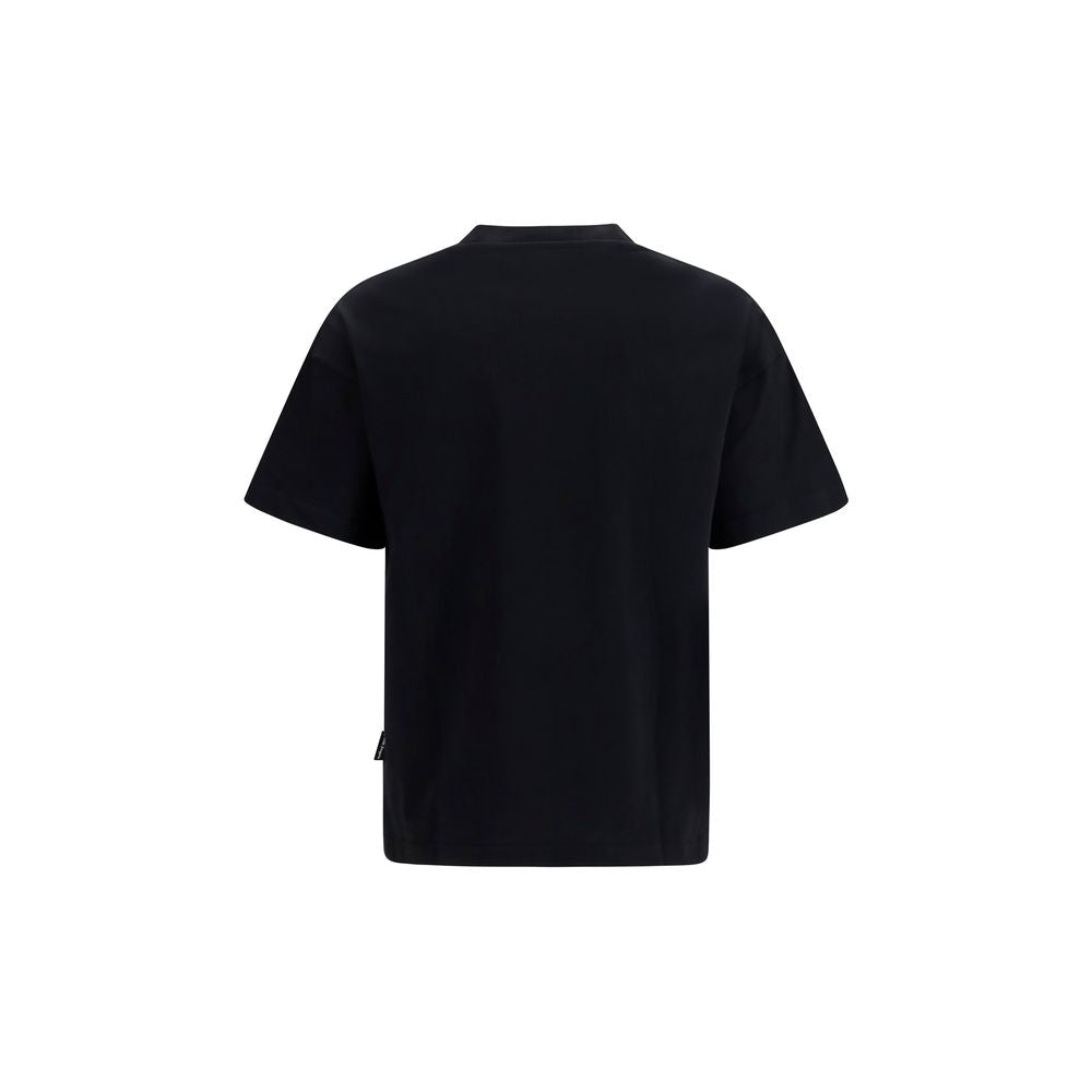 Palm Angels Schwarzes Baumwoll-T-Shirt-2