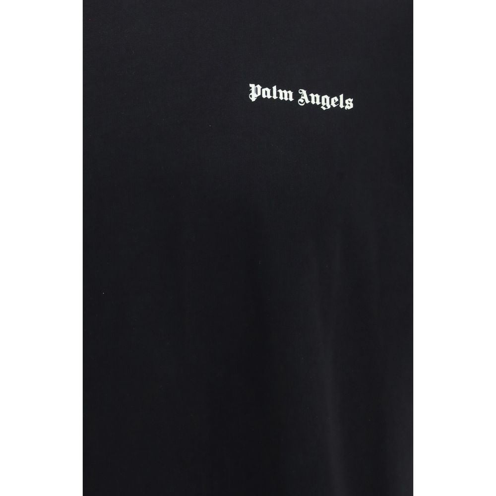 Palm Angels Schwarzes Baumwoll-T-Shirt-3