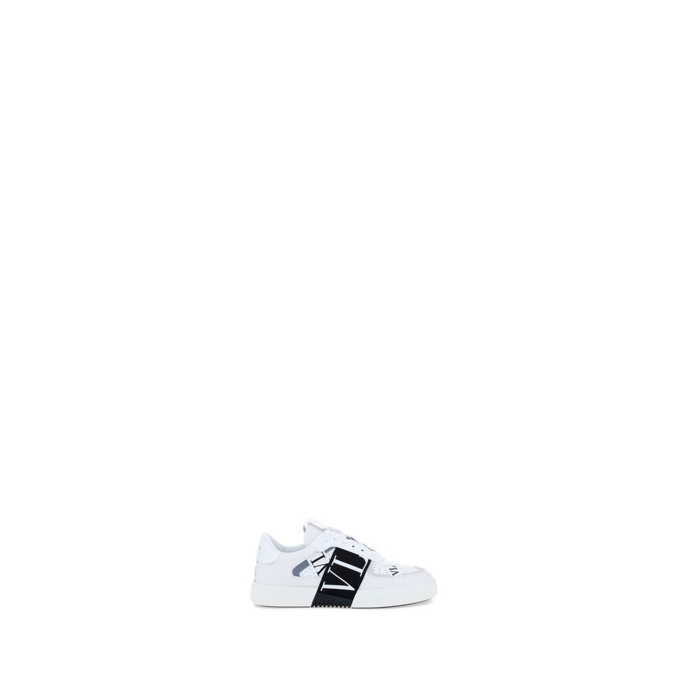 Valentino Garavani Weiße Kalbsleder Bos Taurus Athletic Sneaker-1