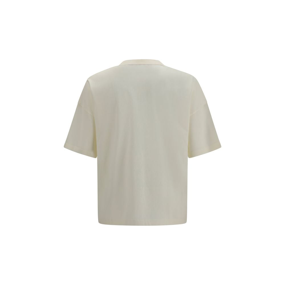 Palm Angels Beiges Baumwoll-T-Shirt-2