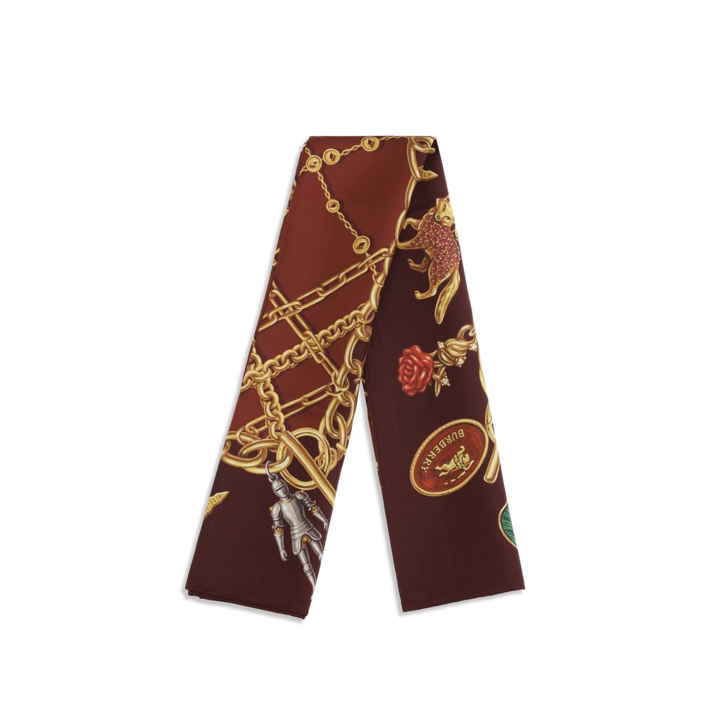 Burberry Bordeaux Seidenschal-2