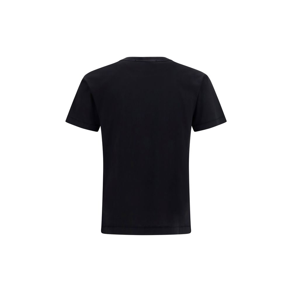 Stone Island Schwarzes Baumwoll-T-Shirt-2