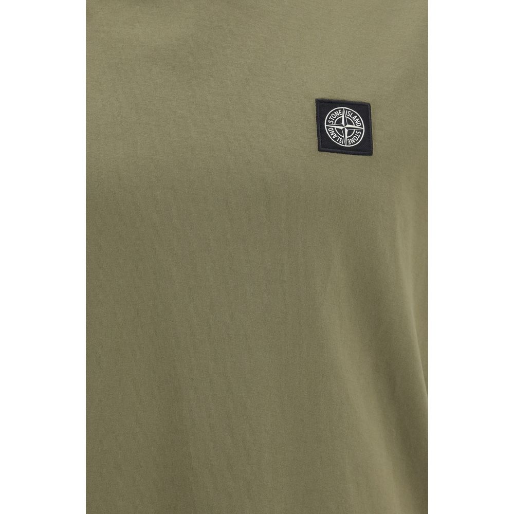 Stone Island Bicolor Cotton T-Shirt-3