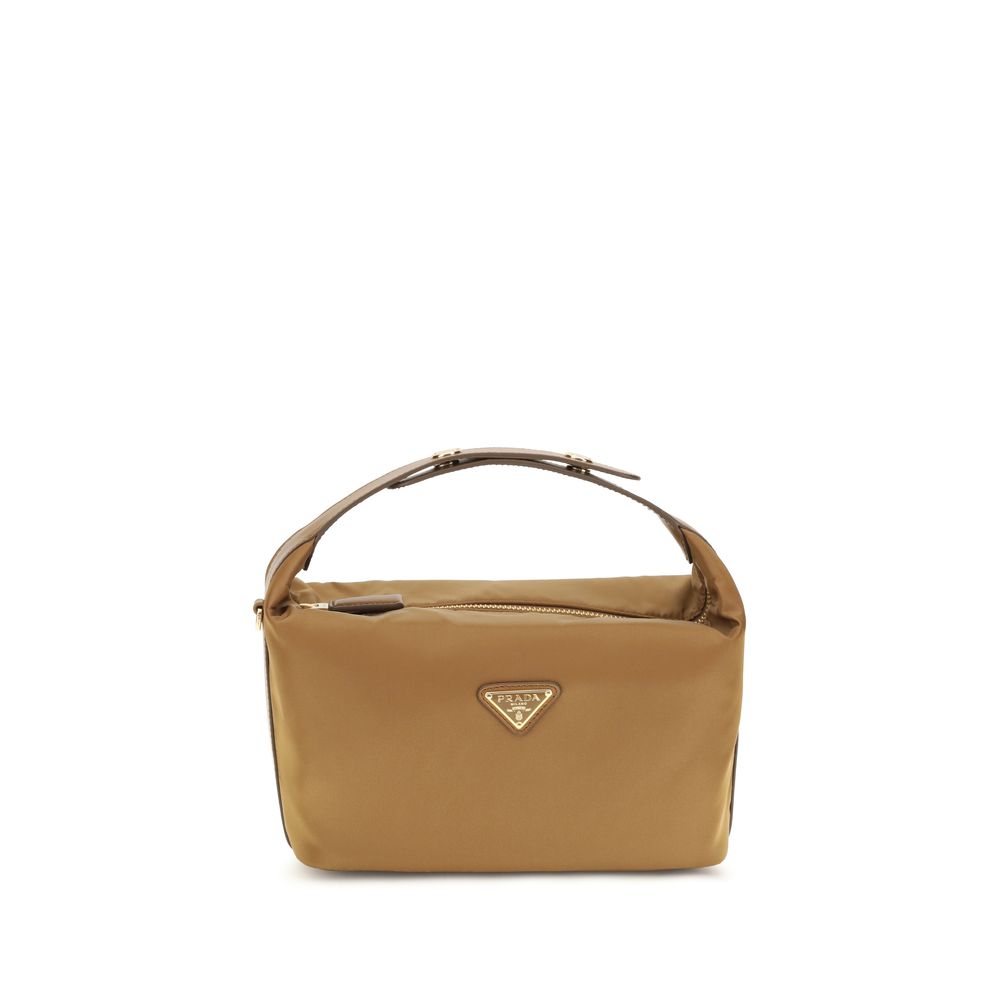 Prada Beige Schultertasche aus recyceltem Polyamid-1