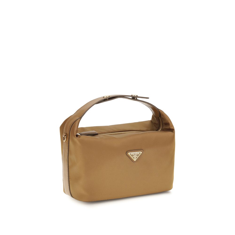 Prada Beige Schultertasche aus recyceltem Polyamid-2