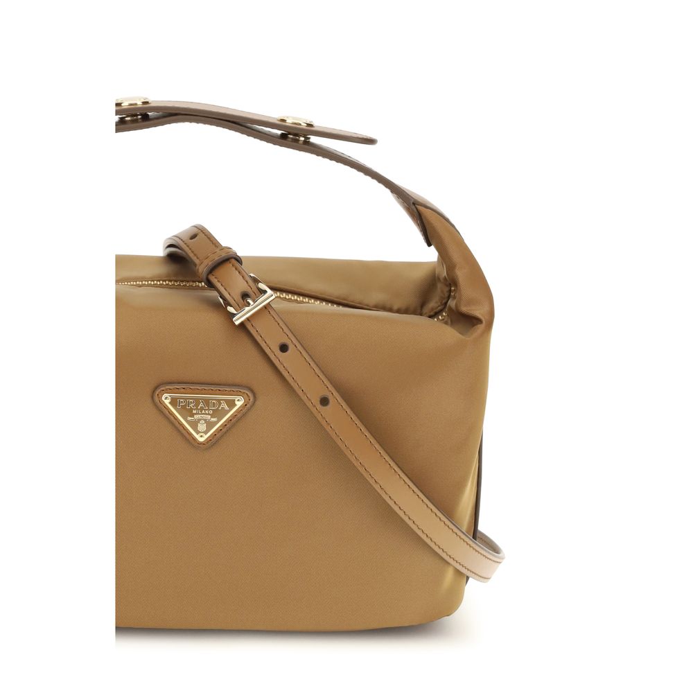 Prada Beige Schultertasche aus recyceltem Polyamid-4