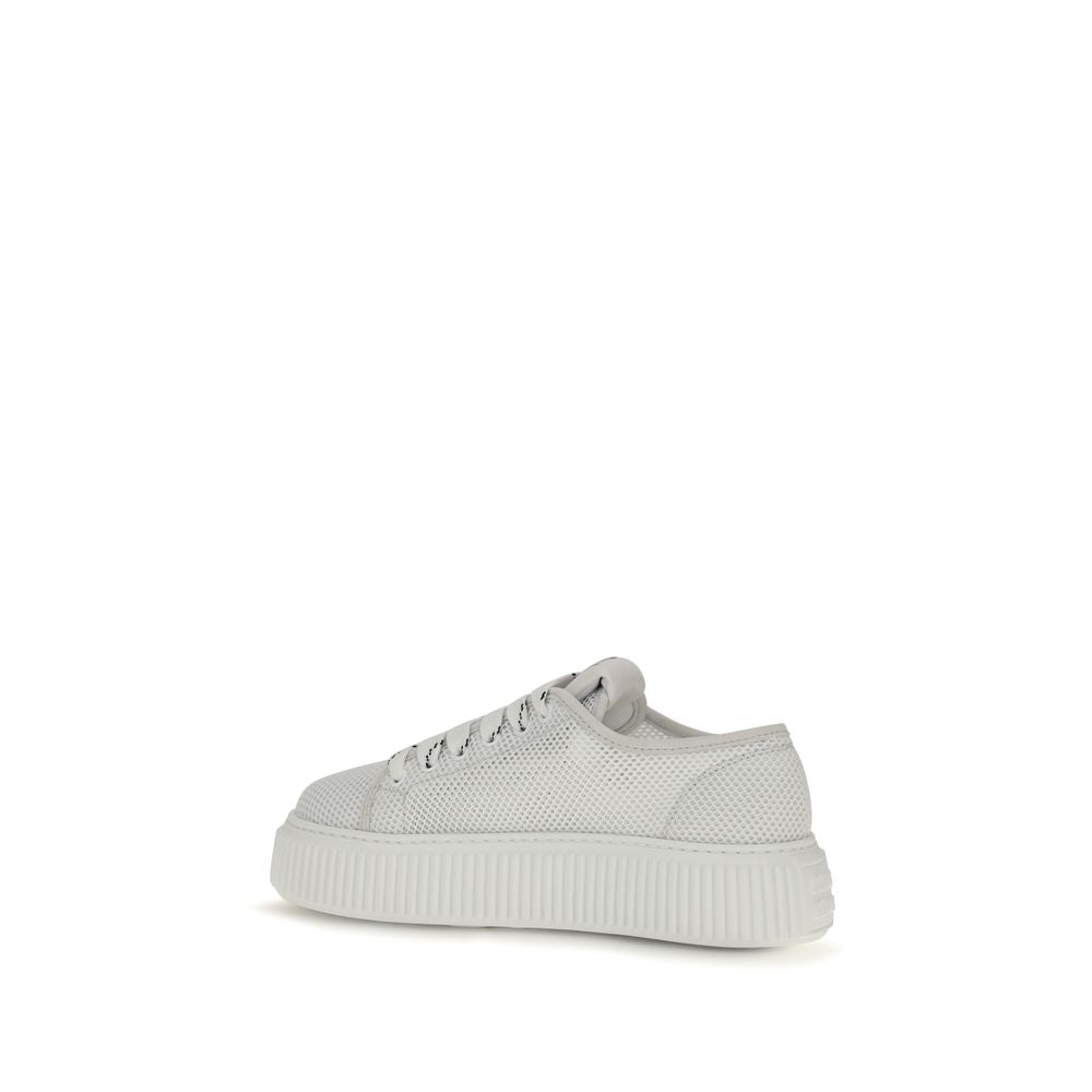 Miu Miu Weiße Plateau-Sneaker aus Polyamid-3