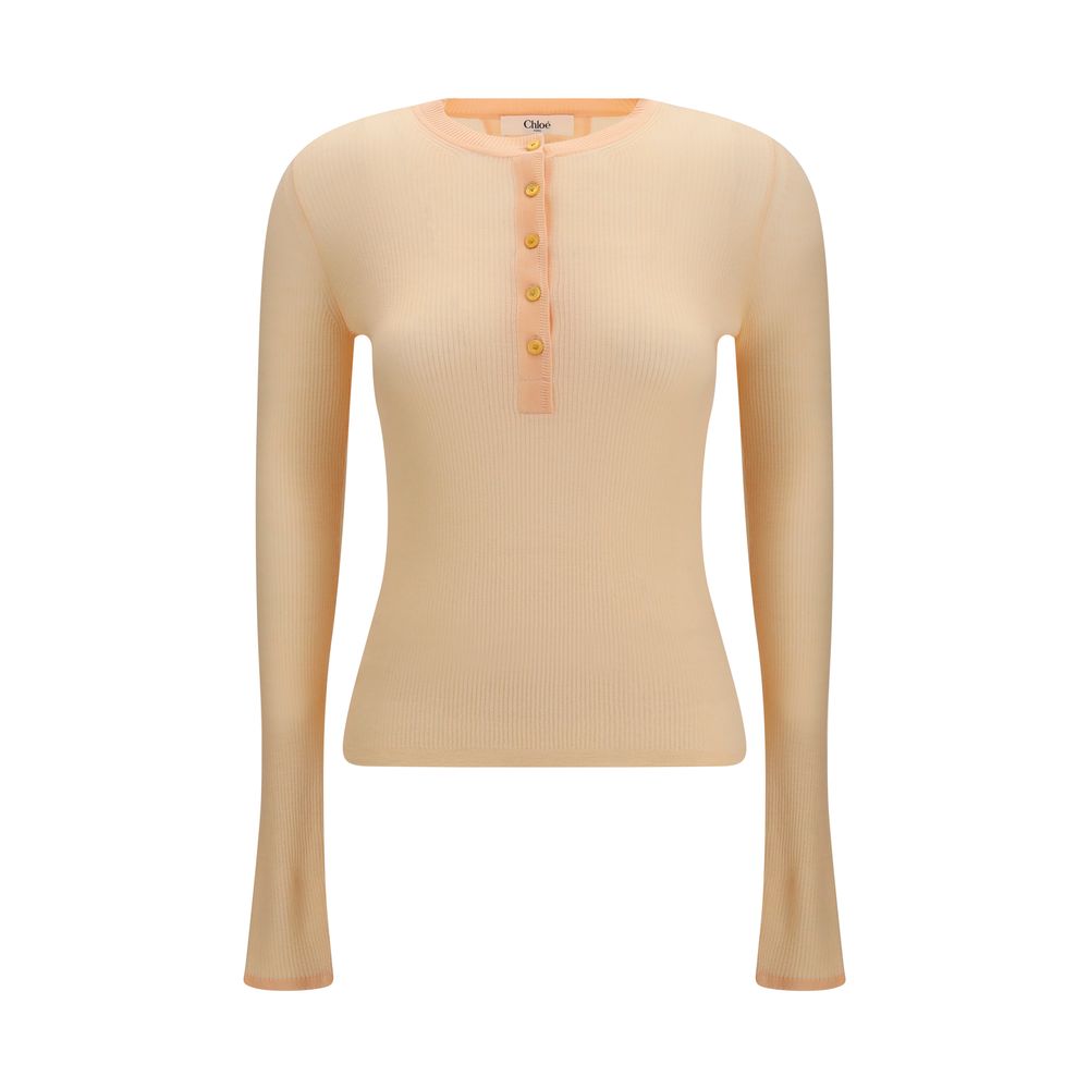 Chloé Orange Wool Oves Aries Sweatshirt-1
