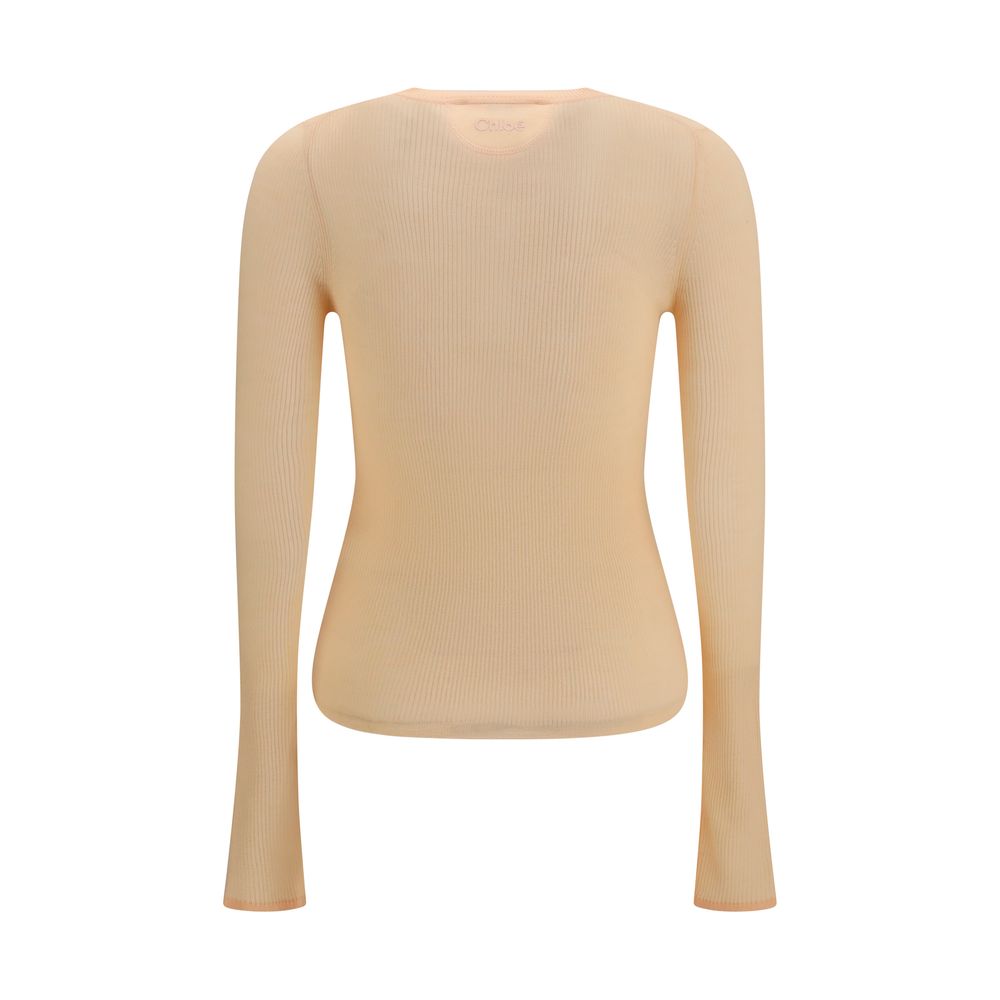 Chloé Orange Wool Oves Aries Sweatshirt-2