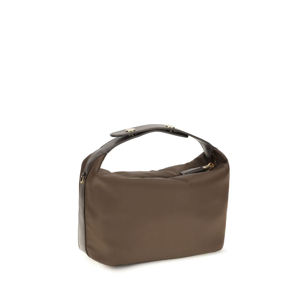 Prada Braune Schultertasche aus recyceltem Polyamid-3