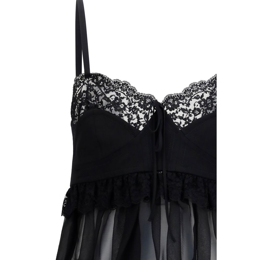 Chloé Schwarze Seidenbluse-3
