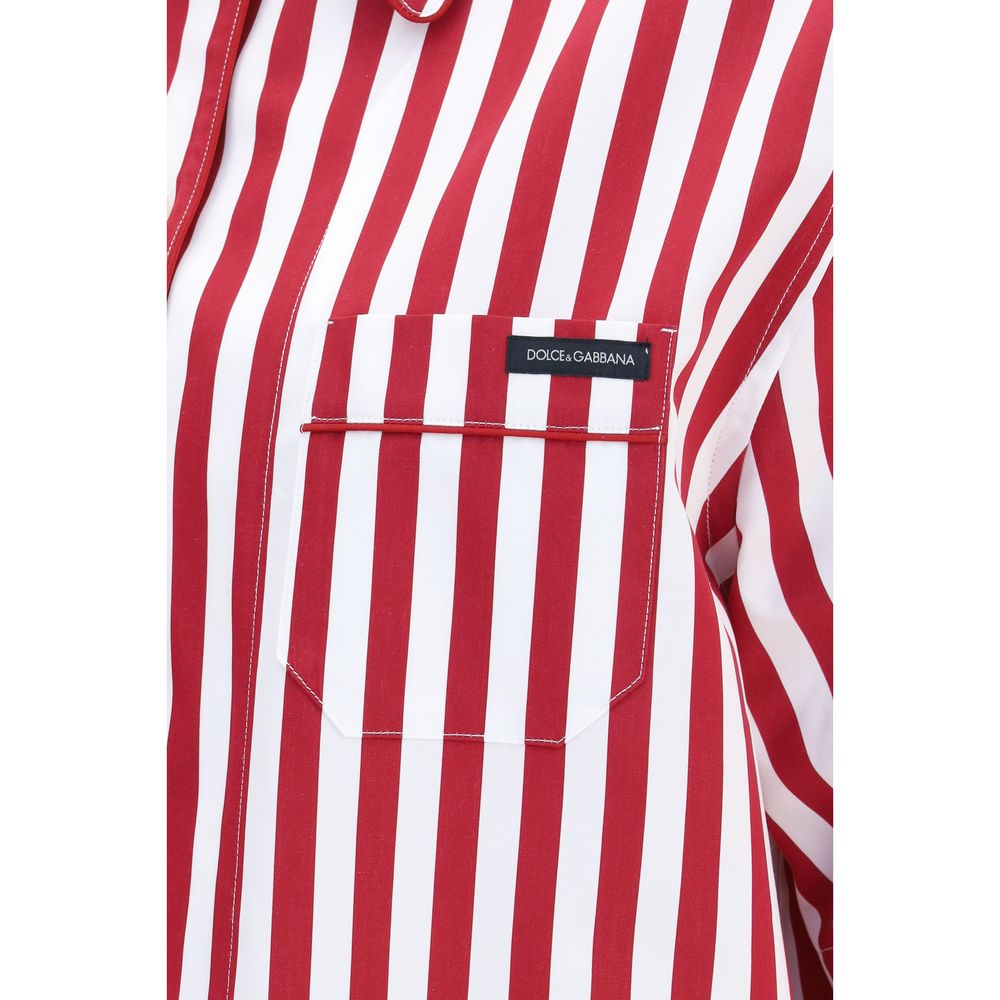 Dolce & Gabbana Mehrfarbiges Hemd aus Baumwolle mit Muster-3
