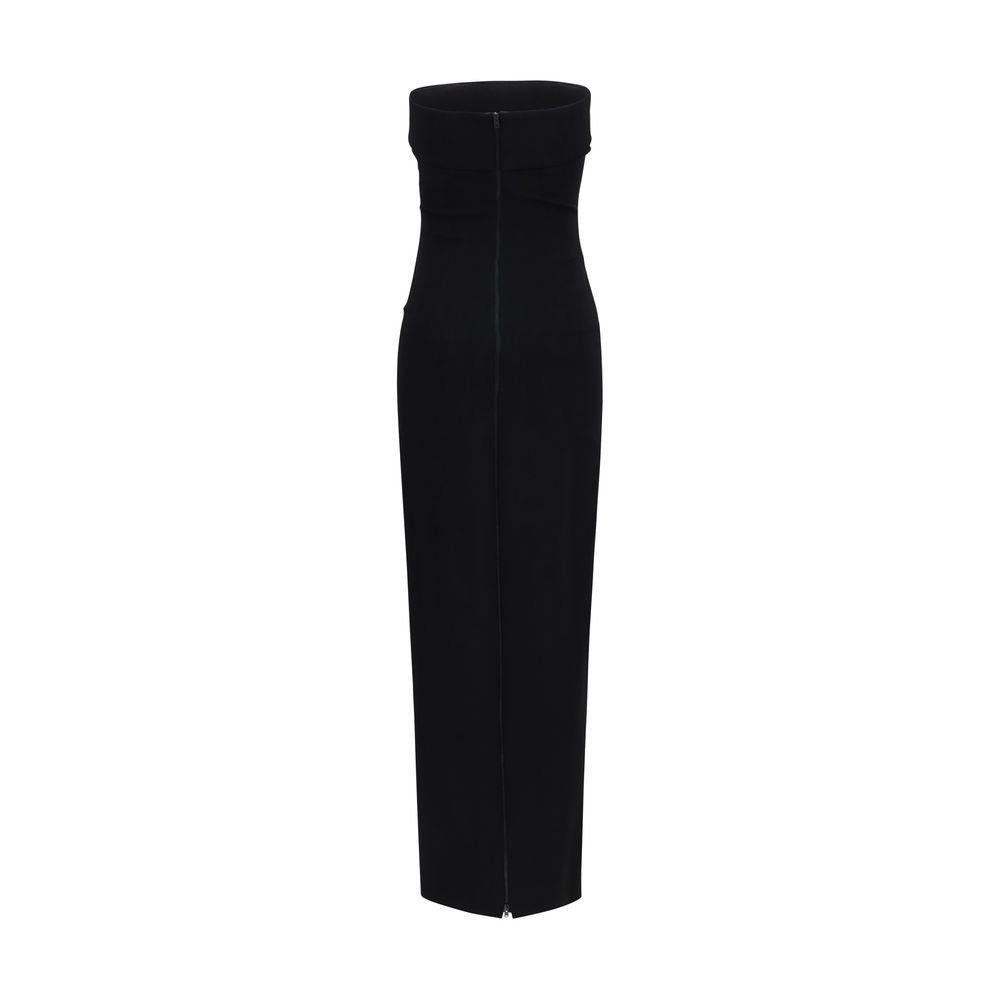 Balmain Schwarzes Viskose-Freizeitkleid-2