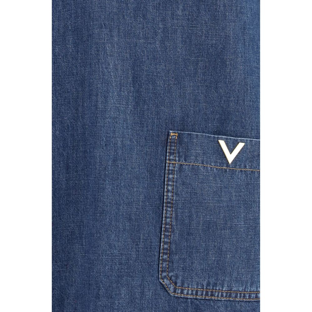 Valentino Garavani Blaues Denim-Hemd-3