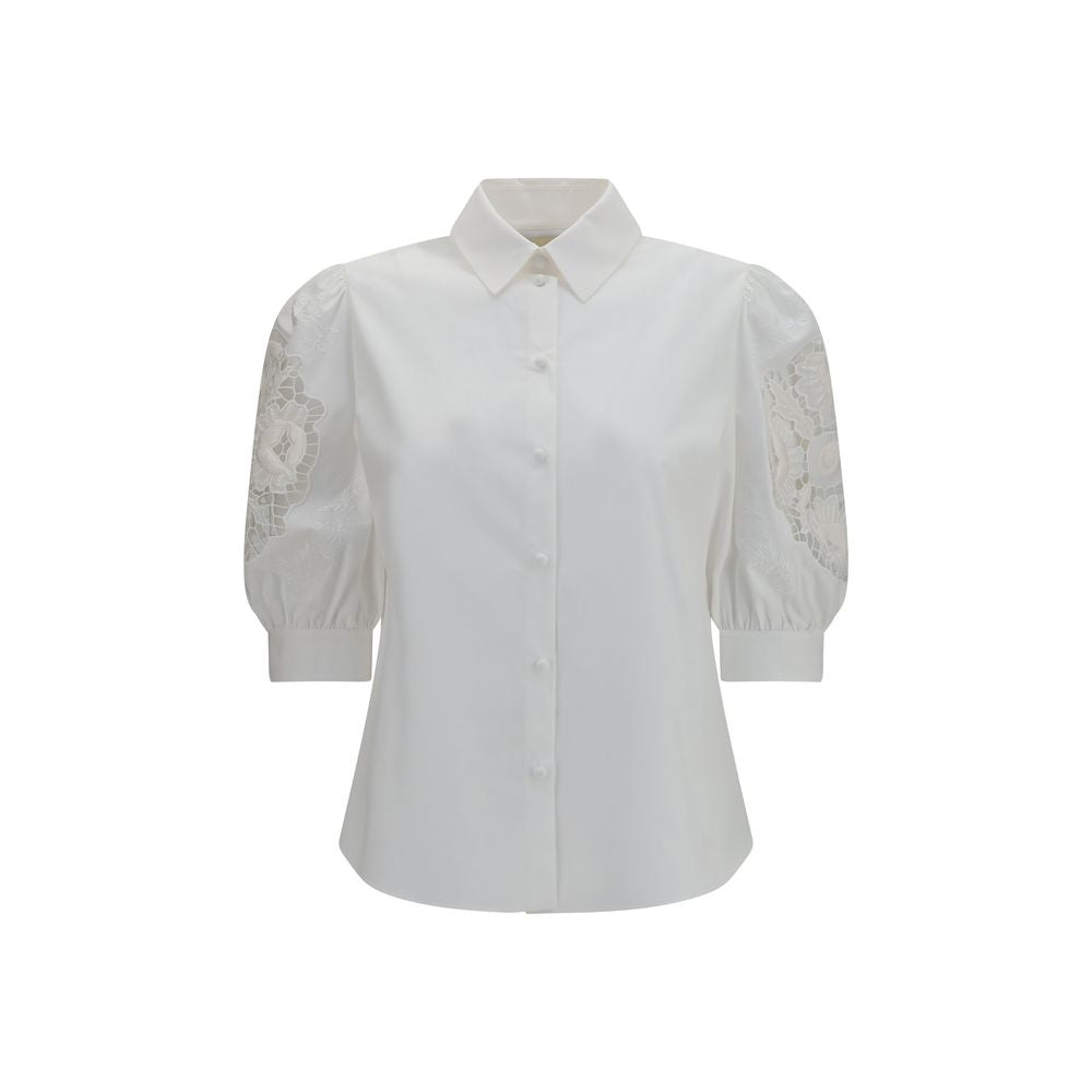 Valentino Garavani Weiße Baumwollbluse-1