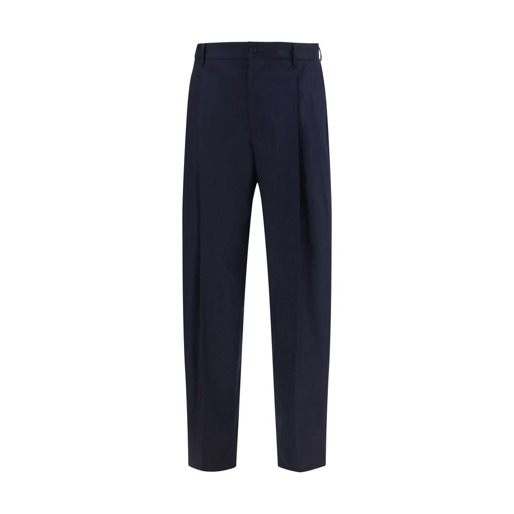 Dolce & Gabbana Blaue Hose aus Wolle Oves Aries-1