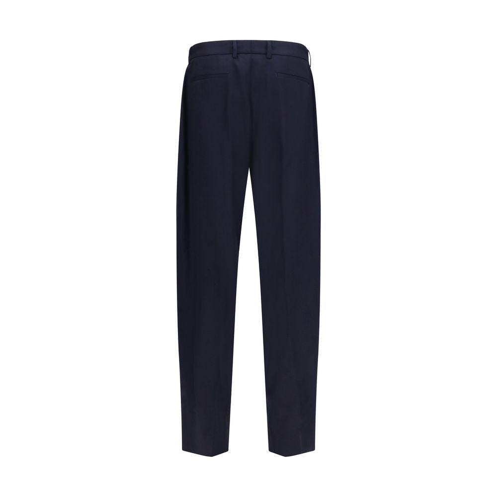Dolce & Gabbana Blaue Hose aus Wolle Oves Aries-2